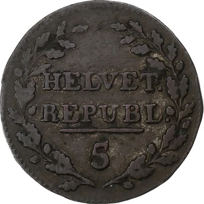 [#1307330] Switzerland, 1/2 Batzen, 1799, Billon, VF, KM:A6 - Image 1 of 2