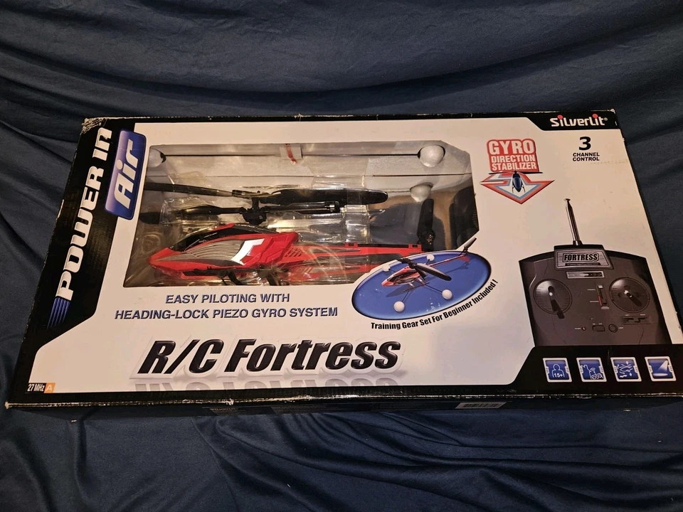 SILVERLIT RC HUBSCHRAUBER HELIKOPTER KOMPLETT SET IDEAL FÜR EINSTEIGER - Bild 1 von 4