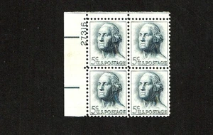 1961- U.S REGULAR 5c WASHINGTON  Plt #Blk of 4  Sc#1213 M/NH/OG/Pristine - Picture 1 of 1