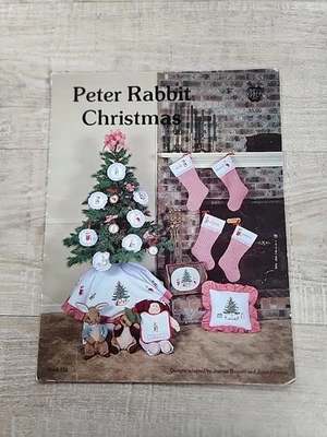 Vintage Peter Rabbit Christmas Cross Stitch pattern Book Beatrix Potter Retired - Image 1 of 4