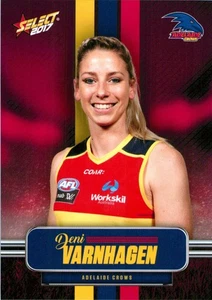 2017 Adelaide Crows AFLW Select Footy Stars Card - Deni Varnhagen - Picture 1 of 3
