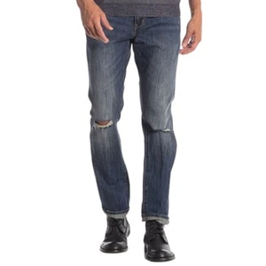 John Varvatos Bowery Jeans Men's Size 32 Blue Slim Straight Dark Wash Denim - Picture 1 of 13