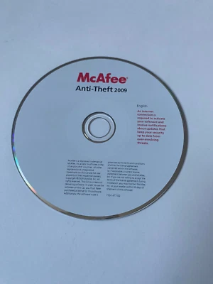 McAfee Anti-Theft 2009 ~ CD-ROM CD For Reference Computer PC 770-1477-00 GOOD - Image 1 of 2