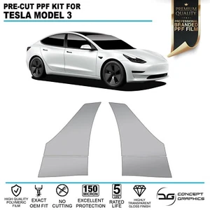 Rear Wheel Arch Stone Chip Guard PPF Paint Protection Film For Tesla Model 3 - Picture 1 of 5