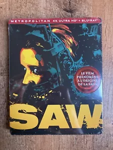 SAW w. Limited Steelbook (4K UHD + Blu-ray, 2004, EU Import, Region Free) *NEW* - Picture 1 of 3