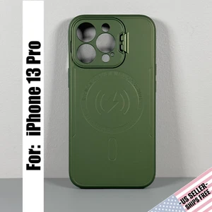 Case for iPhone 13 Pro - Metallic Mossy Green | Kickstand | Magnetic - Picture 1 of 15