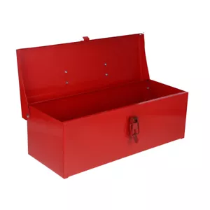 Werkzeugkasten Werkzeugkoffer Klein Metallblech Rot Werkzeugkiste Groß - Bild 1 von 12