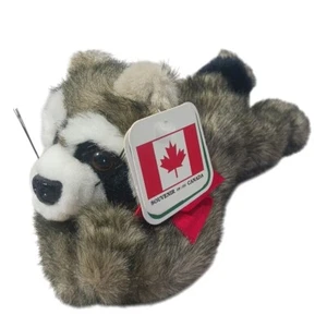 Peluche procione Wild Wonders peluche da appendere souvenir del Canada con etichette - Foto 1 di 7