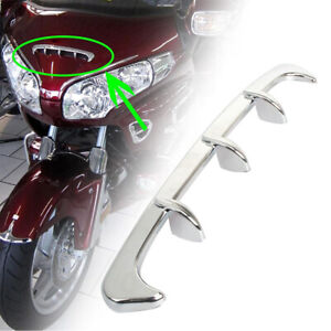 Motorcycle Chrome Front Fairing Scoop Trim for Honda Gold Wing GL1800 2001-2011