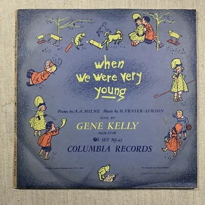 GENE KELLY WHEN WE WERE YOUNG 1948 A.A. Milne  Winnie The Pooh Columbia Records - Image 1 of 4