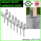 Heavy Duty Galvanised ("U" Shape With Pin) POST FENCE Foot Anchors CONCRETING