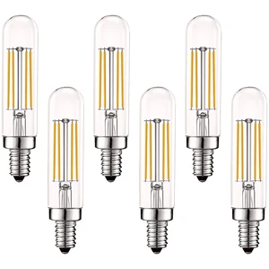 Luxrite T6 T6.5 Edison LED Bulb 5W 3000K Soft White Dimmable 500LM E12 6-Pack - Picture 1 of 7