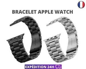 bracelet acier apple watch série 2 3 4 5 6 7 8 se ultra 38 40 41mm 42mm 44 45 49 - Imagen 1 de 5