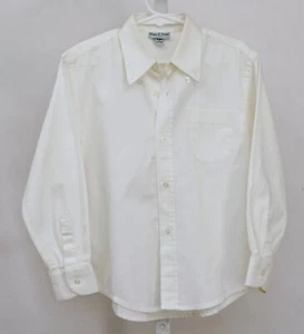NWOT Papo d' Anjo Boy's White Oxford Button Down Shirt Size 5Y - Picture 1 of 3