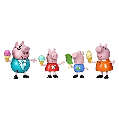Peppa Pig Peppa's Family Ice Cream Fun Figure 4-Pack Toy, 4 Peppa Pig Family Cover