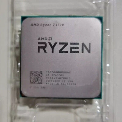 AMD Ryzen 7 1700 3.0 GHz Processor Ryzen 7 1700X 3.4 GHz 8 core Socket AM4 CPU - Image 1 of 2