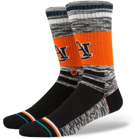 STANCE Auburn Tigers Varsity Athletic Socks - Orange (MEN'S LARGE 9-12) L NICE! Cover