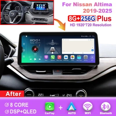 12.3 inch Screen Android Car Radio For Nissan Altima 2019-2025 CarPlay Head Unit - Image 1 of 4