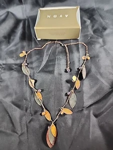 Avon  Burnished Fashion Drop Necklace 2000- NIB!              88G - Picture 1 of 10