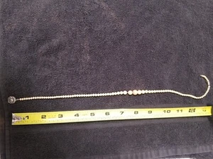 pearl necklace vintage listing as costume jewelry not for sure if it's real . - Picture 1 of 10