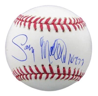 Gary Matthews Sr. Autografiado OML Béisbol Filis TriStar 179989 Foto 1 de 4