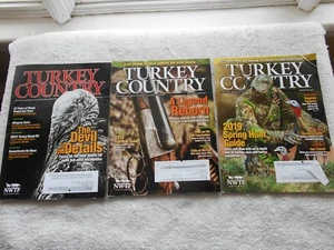 NWTF TURKEY COUNTRY Magazine LOT OF 3-NOVEMBER,2017,SEPT,2018,MARCH,2019 - Picture 1 of 4
