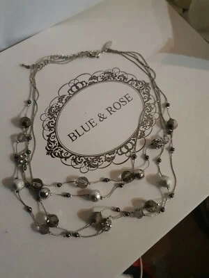 Collana donna bigiotteria multifilo - Immagine 1 di 2