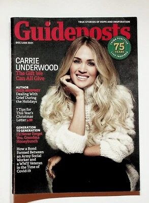 2021 December January Guideposts Magazine Carrie Underwood WWII Vet Covid Story - Image 1 of 3