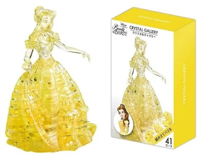 Hanayama Crystal Gallery 3D Puzzle Disney Beauty and the Beast Belle ClearYellow - Image 1 of 3