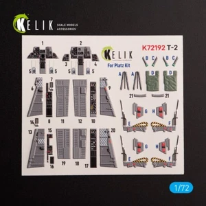 T-2 Advanced Trainer - Calcomanías interiores 3D para kit Platz (1/72) KeliK K72192 - Imagen 1 de 12