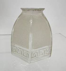 Antiguo Aplique Art Deco Artesanía Vidrio Repujado Colgante Tono de Luz - Imagen 1 de 12