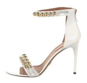 1095 $ neu im Karton neu GIVENCHY hochhackige Sandalen weiß gold Nieten 41 - Bild 1 von 5