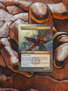 Magic the Gathering Hypersonic Dragon Hand Painted Custom MTG Alter - Picture 1 of 1