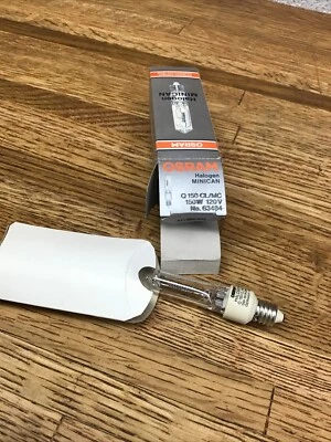 (1) OSRAM SYLVANIA 63484 Q150CL/MC 150W 120V MINICAN Made in Germany NOS - Image 1 of 2