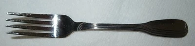 World Stainless Steel REPETITION 7 1/4" Dinner Fork Used Flatware Single Replace - Image 1 of 4