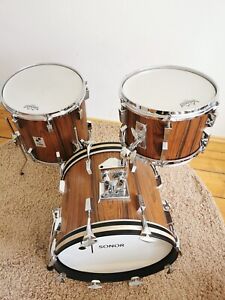 Sonor Phonic Rosewood Schlagzeug Jazz Drums 18-12-14 Vintage Drums