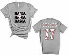 Custom Baseball Nana T-shirt Personalized Baseball Nana Lightning Bolt Shirt