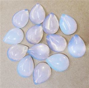 15Pcs 18x13x6mm Wholesale White Opal Teardrop Cab Cabochon Jewelry Making HH9725 - Picture 1 of 1