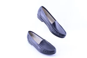 SAS Shoes Womens 7.5 S Simplify Casual Comfort Slip On Loafer Black Leather - Picture 1 of 8