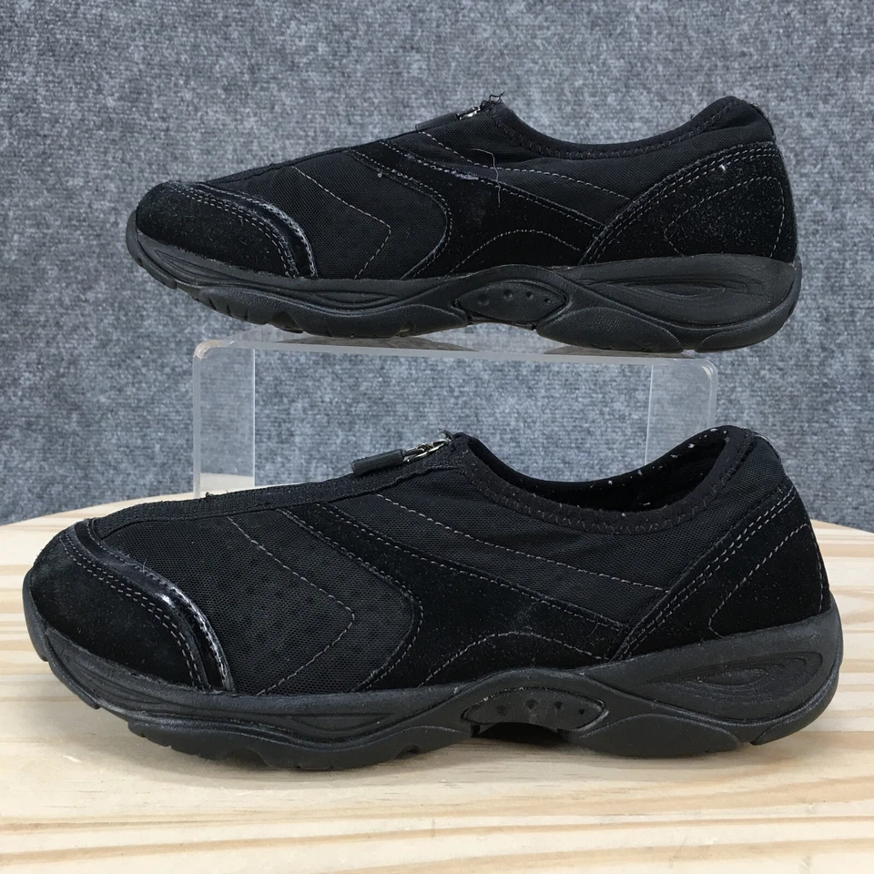 Easy Spirit Esellicott Shoes Womens 7 Black 16410914 Hiking Sneakers Zip Front - Image 1 of 4
