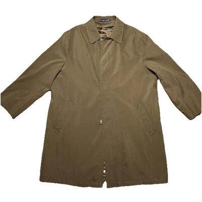 De Colección Ralph Lauren Trench Coat Etiqueta Negra Para Hombre Mediano Marrón Elegante Chaqueta de Lluvia Foto 1 de 4