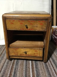 ANTIQUE COUNTERTOP REVOLVING STORE DISPLAY CASE ADVERTISING ACE COMBS. - Picture 1 of 8