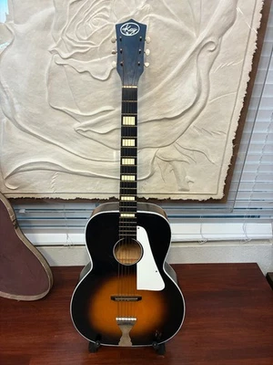 Vintage Kay 5160 L5900 Acoustic Guitar Sunburst 1950s USA With Hard Case  - Image 1 of 4