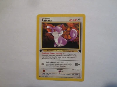 RATTATA # 66/82 FIRST EDITION  NON HOLO POKEMON CARD - Image 1 of 2