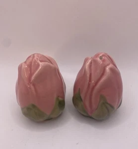 Franziskaner WÜSTENROSE Knospe Salz & Pfefferstreuer Set California Pottery Vintage - Bild 1 von 9