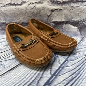 JOSMO Unisex-Toddler Boys Loafer / Moccasin Driving Style, Cognac, sz 5 - Picture 1 of 13