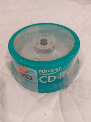 Maxell CD-RW 25 pack Spindle 700MB 80 Minute Rewritable Compact Discs NEW - Image 1 of 4
