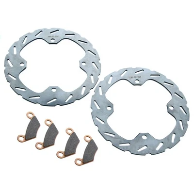 Polaris 1000 Scrambler XP 2014-2017 rotores de freno delanteros RipTide y pastillas de freno Foto 1 de 4