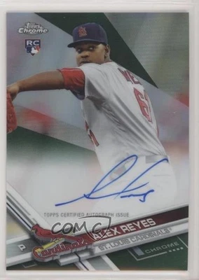 2017 Topps Chrome Rookie Auto Green Refractor /99 Alex Reyes #RA-AR Auto RC - Image 1 of 2