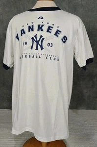Rare Vintage 2006 Majestic New York Yankees Est. Hemd Herren Größe L von 1903 - Bild 1 von 7